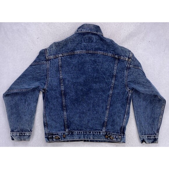 Levi's Denim Trucker Jacket Men's Medium Blue 70507 Made in USA Vintage 1980's - Picture 2 of 16